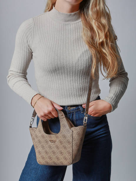 Cross Body Tas Calista Guess Bruin calista SG733475 ander zicht 1